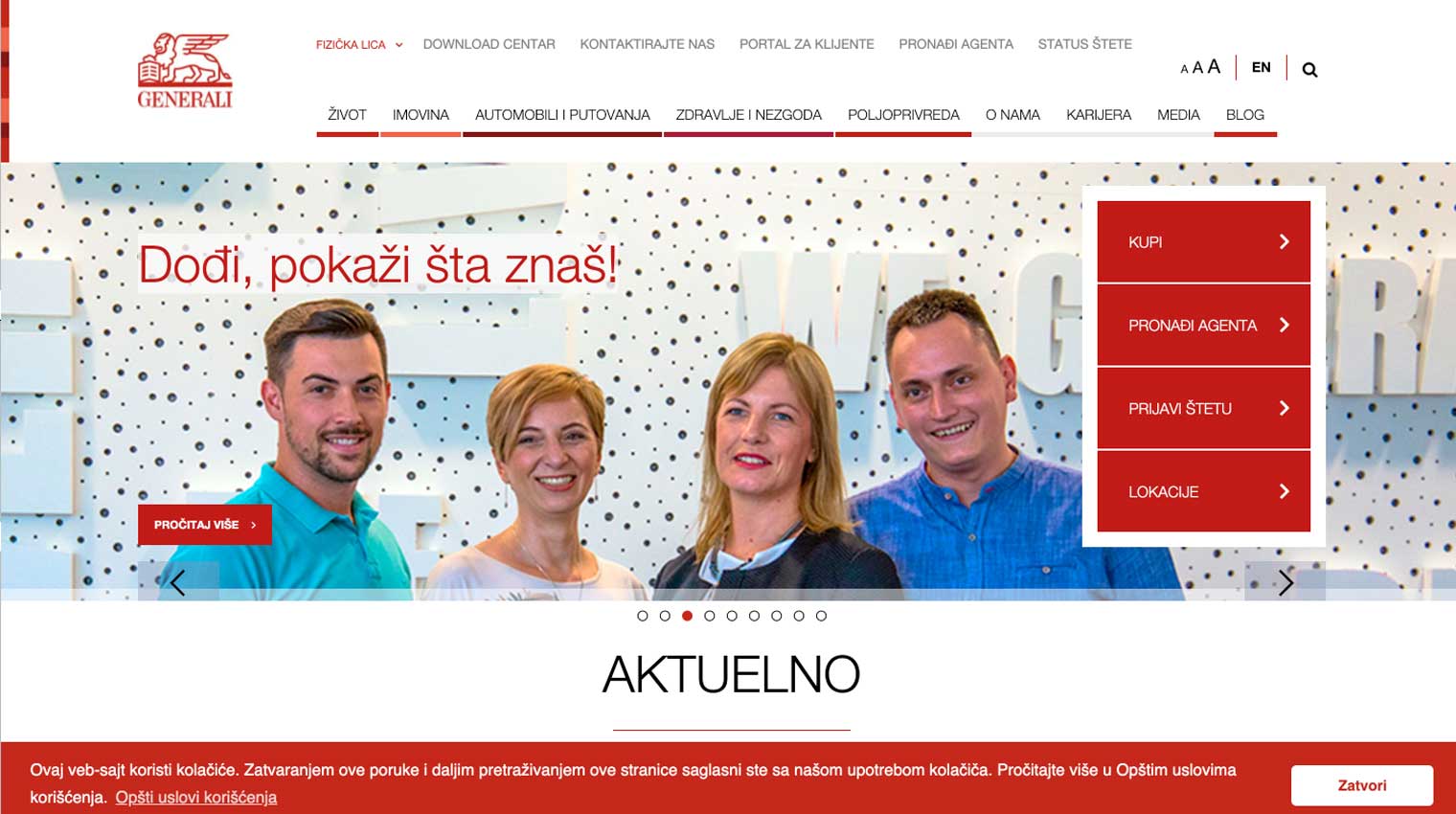 Generali home page