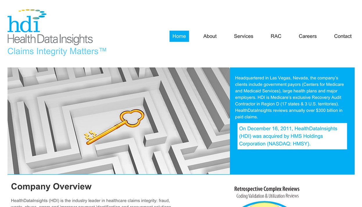 Health Data Insights home page