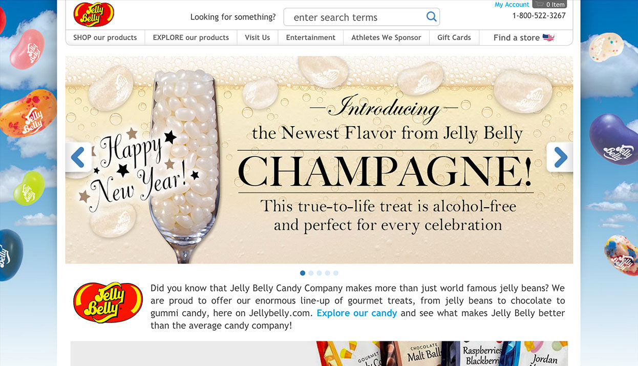 Jelly Belly Candy Company home page